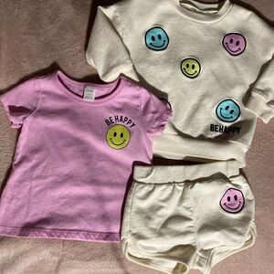 Baby girls 3pc jogger set
